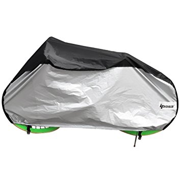 Ipow® Cycle Bike Bicycle Rain Dust Snow Waterproof Cover with Bag, Black/Sliver