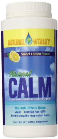 Natural Vitality Natural Calm, Lemon, 16 Ounce