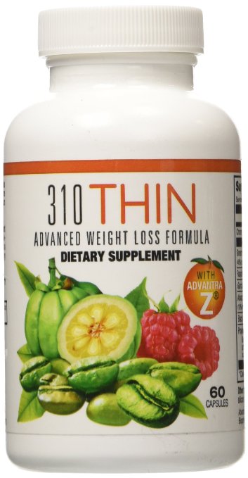 310 Thin Advanced Weight Loss Formula Dietary Supplement 60 Capsules
