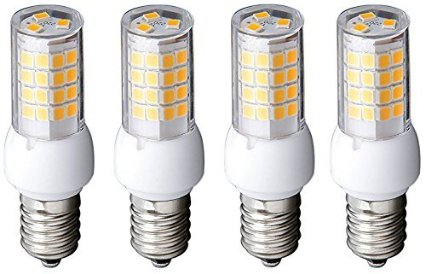 4-Pack E11 LED Light Bulb by 2TECH 45W 45-Watts Equivalent 450 Lumens 6000K Daylight 100-120V Mini-Candelabra Halogen Replacement