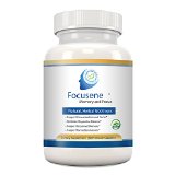 Focusene Support for Memory Focus Attentiveness and Concentration - 100 Natural Brain Enhancement Herbal Nootropic Supplement - Acetyl-L-Carnitine DMAE Forskolin Dandelion Extract B6 Grape Seed Extract