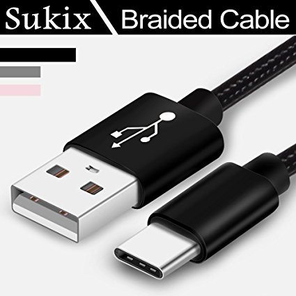 Sukix Type C Cable, USB C to USB A 3.3ft Braided Cable for Apple Macbook 12", ChromeBook Pixel, Nexus 6P, 5X, One Plus 2, Nokia N1 Tablet, Asus Zen AiO and Other USB C Devices, USB 2.0
