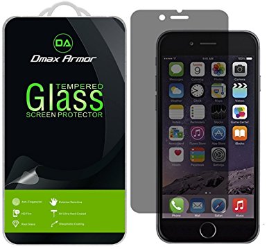 Apple iPhone 7 Plus Privacy Anti-Spy Glass Screen Protector, Dmax Armor [Tempered Glass] 0.3mm 9H Hardness, Anti-Scratch, Anti-Fingerprint, Bubble Free