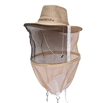 Farm & Ranch Beekeeping Cowboy Hat Mosquito Bee Insect Net Veil Head Face Protector beekeeper equipments