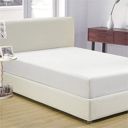 Amazing Bedding's 500 Thread Count 1 PCs Fitted Sheet Fit Up to (11" Inches) Extra Deep Pocket (White Solid, King/ Standard - 76" x 80") 100% Egyptian Cotton
