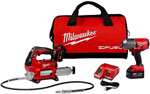 Milwaukee Electric Tools M18 Fuel 1/2" High-Torque Impact w/Free Grease Gu, Chrome (2767-22GG)
