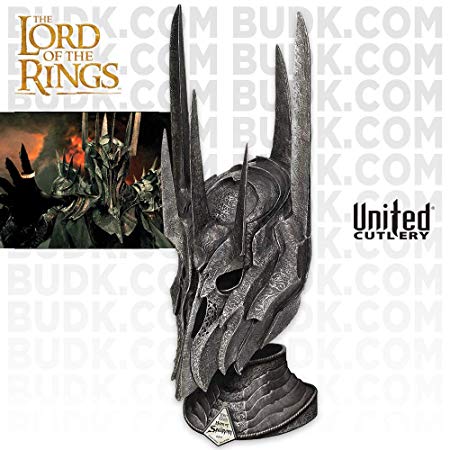 United Cutlery UC2941 Lord of the Rings Helm of Sauron with Stand