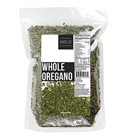 12 Ounces Whole Dried and Cut Mediterranean Oregano Leaves by Hayllo
