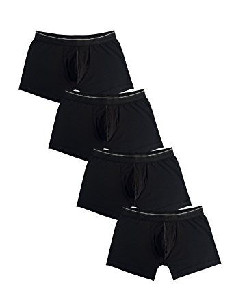 David Archy Men's 4 Pack Soft 100S Micro Modal Trunk