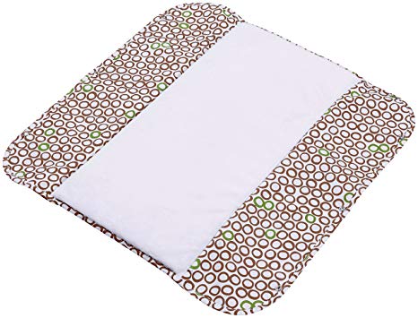 The Plush Pad Portable Changing Pad with Memory Foam, Bubbles in Cola Pattern