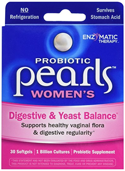 Probiotic Pearls Once Daily Women's Probiotic Supplement, 1 Billion Live Cultures, Survives Stomach Acid, No Refrigeration, 30 Softgels