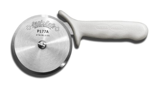 Dexter Russell P177A-PCP Sani-Safe White Handle 4" Pizza Cutter