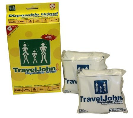 TravelJohn-Disposable Urinal 6 pack