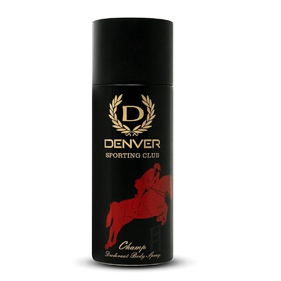 DENVER Sporting Club Champ Deo for Men - (165ML) | Long Lasting Deodorant Body Spray for Men