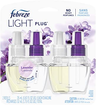 Febreze Light Fade Defy Plug Air freshener, lavender, (2) 26 ml Oil Refills 52 milliliter