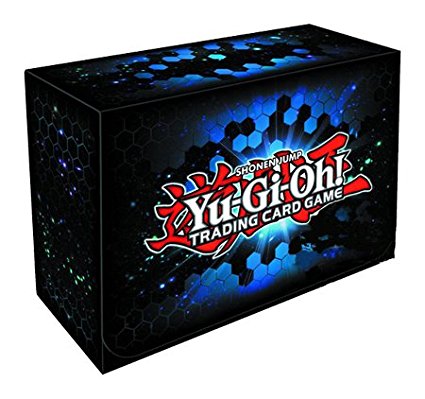 Konami Yugioh Card Game Storage Blue Dual Double Deck Box