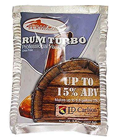 Home Brew Ohio Fermfast Rum Turbo Yeast 107.5 G Packet