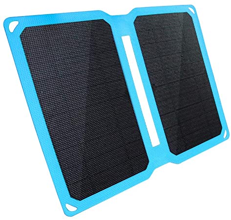 FlexSolar 10W USB Solar Cell Charger,Foldable Monocrystalline Mobile Solar Panel for Charging Smartphone,Power Banks