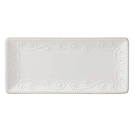 Lenox French Perle Rectangular Tray, White