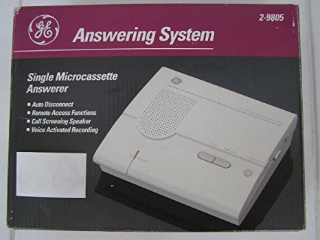 GE Answering System Single Microcassette