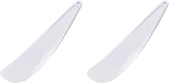 Chef Craft Select Plastic Viennese Baking Spatula, 9.25 inches in Length, White (Pack of 2)