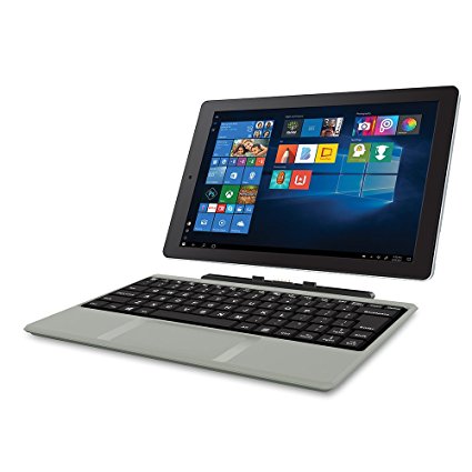 2018 Newest Premium High Performance RCA Cambio 10.1" 2-in-1 Touchscreen Tablet PC Intel Quad-Core Processor 2GB RAM 32GB Hard Drive Webcam Wifi Microsoft Office Mobile Bluetooth Windows 10-Silver