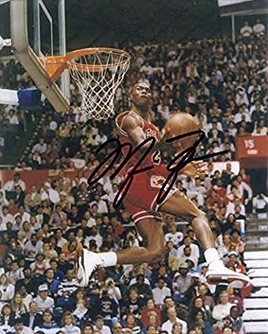 Michael Jordan BULLS Autographed REPRINT 8x10 inch Photo RP