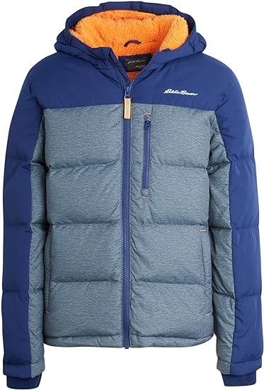 Eddie Bauer Kids' Winter Jacket - Heavyweight Quilted Down Jacket - Insulated Hooded Outerwear Coat for Boys (XS-XL)