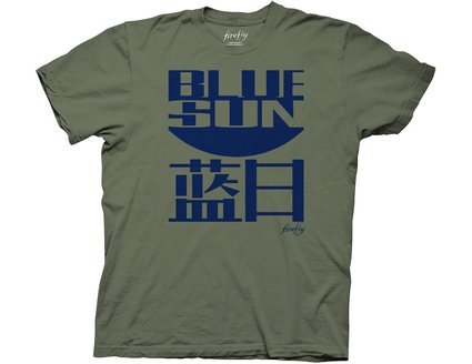 Ripple Junction Firefly Blue Sun Adult T-shirt