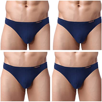 Avidlove Men's Underwear Bikini Briefs Low Rise Thong Underwear Pack of 4