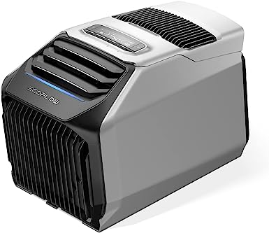 EF ECOFLOW Wave 2 Portable Air Conditioner, Air Conditioning Unit with Heat, Air Portable AC for Outdoor Tent Camping/RVs or Home Use (Battery Not Included)