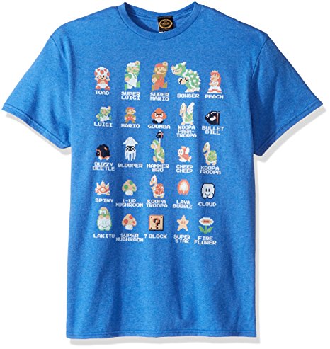 Nintendo Men's Pixel Cast T-Shirt