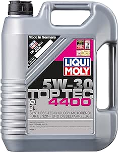 LIQUI MOLY Top Tec 4400 5W-30 | 5 L | Synthesetechnologie Motoröl | Art.-Nr.: 3751, farblos