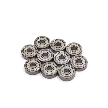 Sourcingmap 10 Pcs 625Z 5x16x5mm Double Shielded Deep Groove Radial Ball Bearing