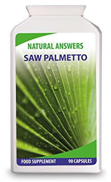 Saw Palmetto by Natural Answers - 90 Capsules 1 Month  Supply - High Strength 1000mg Pills - Urinary Tract & Prostate Health Support for Men - Could also Help to Reduce the Rate of Hair Loss and Male Pattern Baldness - UK Manufactured