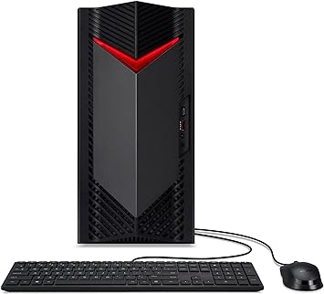 Acer Nitro 50 N50-650-UR11 Gaming Desktop | 13th Gen Intel Core i5-13400F 10-Core Processor | NVIDIA GeForce GTX 1650 | 8GB 3200MHz DDR4 | 512GB PCIe Gen 4 SSD | Intel Wi-Fi 6E AX211 | Windows 11 Home