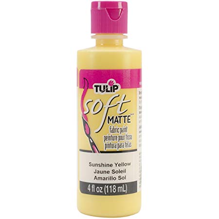 Tulip 20406 Soft Fabric Paint 4oz Matte Sunshine Yellow