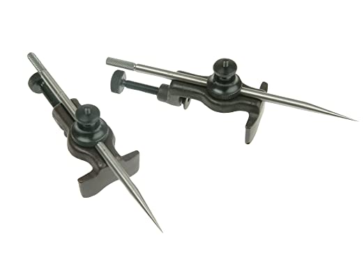 Starrett 59A 2 Trammel Heads With 2 Small Divider Points For No. 59 Series Trammel, 6" Point Sizes