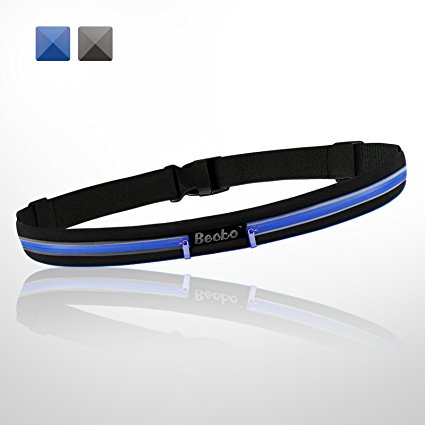 Becko Lightweight & Durable Waterproof Bag / Running Belts / Runners Belt / Race Belt - Fitness Workout Belt for Both Men and Women - Fit for iPhone, HTC, Samsung, Motorola, BlackBerry and Most Smartphones - Waist Pack Belt / Runners Belt Waist Pouch / Sport Running Waist Bag / Runner's Waist Pack Protects items during Workouts, Cycling, Hiking, Walking, Running, Sports, Leisure and All Outdoor Activities