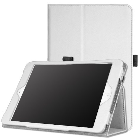 MoKo iPad Mini Case, iPad Mini 2 / 3 Case, Slim Folding Cover Case for Apple iPad Mini 1 (2012) / iPad Mini 2 (2013) / iPad Mini 3 (2014), WHITE (Will not fit iPad Mini 4)