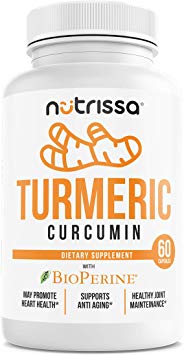 Turmeric Curcumin with Bioperine for Ultimate Pain Relief & Joint Support with 95% Turmeric Curcuminoids. Non-GMO, Gluten Free, Veggie Capsules.
