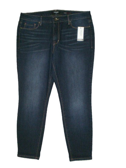 Nine West Gramercy Blue Stretch Denim Skinny Ankle Jeans New $69