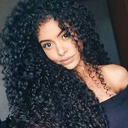 KLAIYI Hair 10A Brazilian Curly Hair Weave 1 Bundle Virgin Human Hair Extensions Unprocessed Natural Color 95-100g/pc (16 inch)