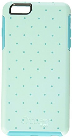 OtterBox SYMMETRY SERIES Case for iPhone 6 Plus/6s Plus (5.5" Version) - Retail Packaging - AQUA DOT II (TEAL/W POLKA DOT) (Discontinued by Manufacturer)