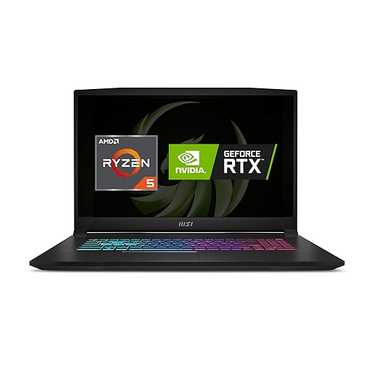 MSI Bravo 15 Gaming Laptop, AMD Ryzen 5 7535HS, 40CM FHD 144Hz Laptop (16GB/512GB NVMe SSD/Windows 11 Home/Nvidia GeForce RTX 3050, GDDR6 6GB/Black/2.25Kg), C7UDXK-093IN