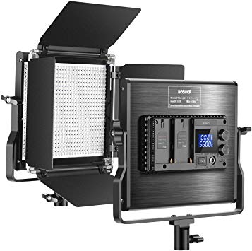 Neewer Upgraded 660 LED Video Light Dimmable Bi-Color LED Panel with LCD Screen for Studio, YouTube Video Shooting Product Photography, 660 Beads CRI 96 , Durable Metal with U Bracket and Barndoor