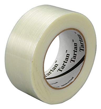 3M Filament Tape 8934 Clear, 48 mm x 55 m, Conveniently Packaged (Pack of 1)