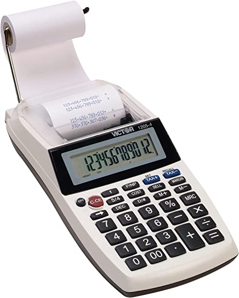 Victor VCT12054 12-Digit Portable Printing Calculator (VCT12054)