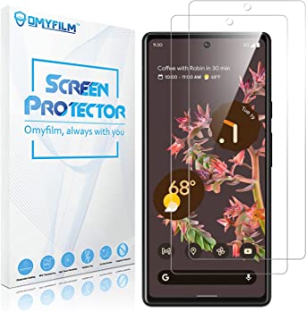 [2 Pack] OMYFILM Screen Protector for Google Pixel 6 [Touch Screen Accuracy] Google Pixel 6 Tempered Glass [Daily Protection] Glass Protector for Google Pixel 6