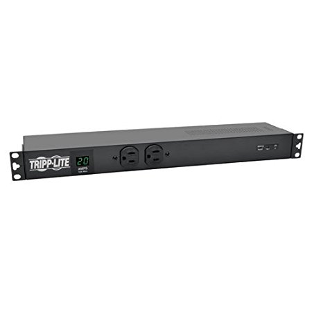 Tripp Lite Metered PDU, 20A, Isobar Surge Suppression 3840 Joules, (12 5-20R, 2 5-15R), 120V, L5-20P/5-20P, 1U Rack-Mount Power (PDUMH20-ISO)